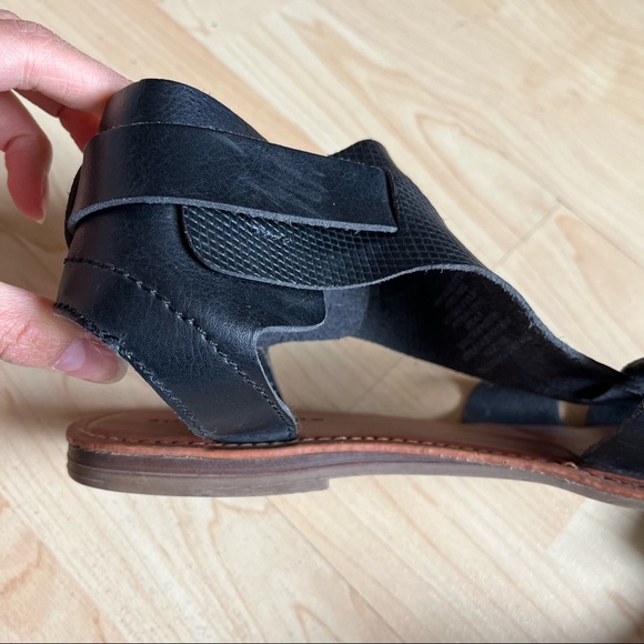 American Eagle Outfitters Ankle Hight Sandals Leather Buckle Straps Size 10 - Picture 7 of 10